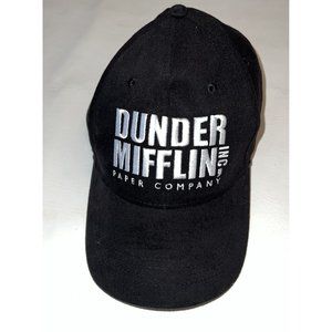 Dunder Mifflin Paper Co The Office Mens Hat Baseball Cap Black Cotton Adjustable